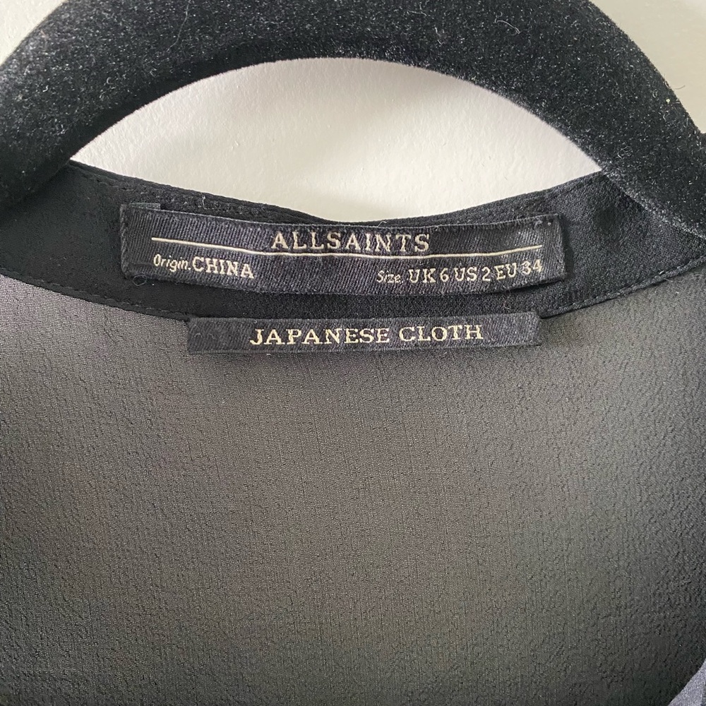 All Saints Little Black Dress Size 2